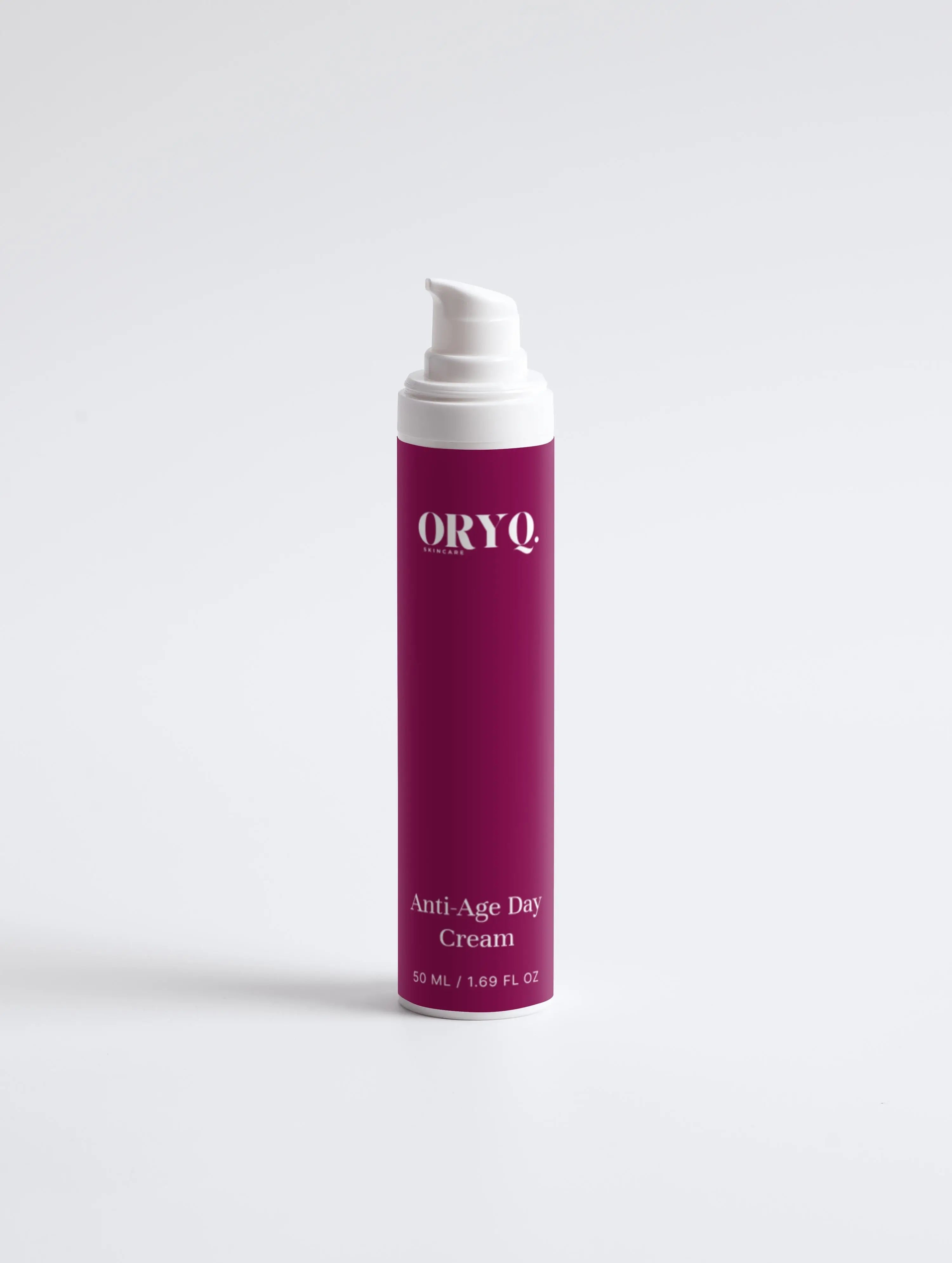 Marine Hyaluronic Day Cream in a pump bottle, designed for anti-aging and hydration.